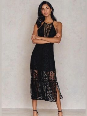 Free People Lace Halter Dress